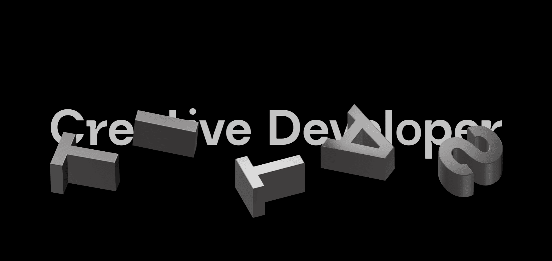 Text Parallax Letter
