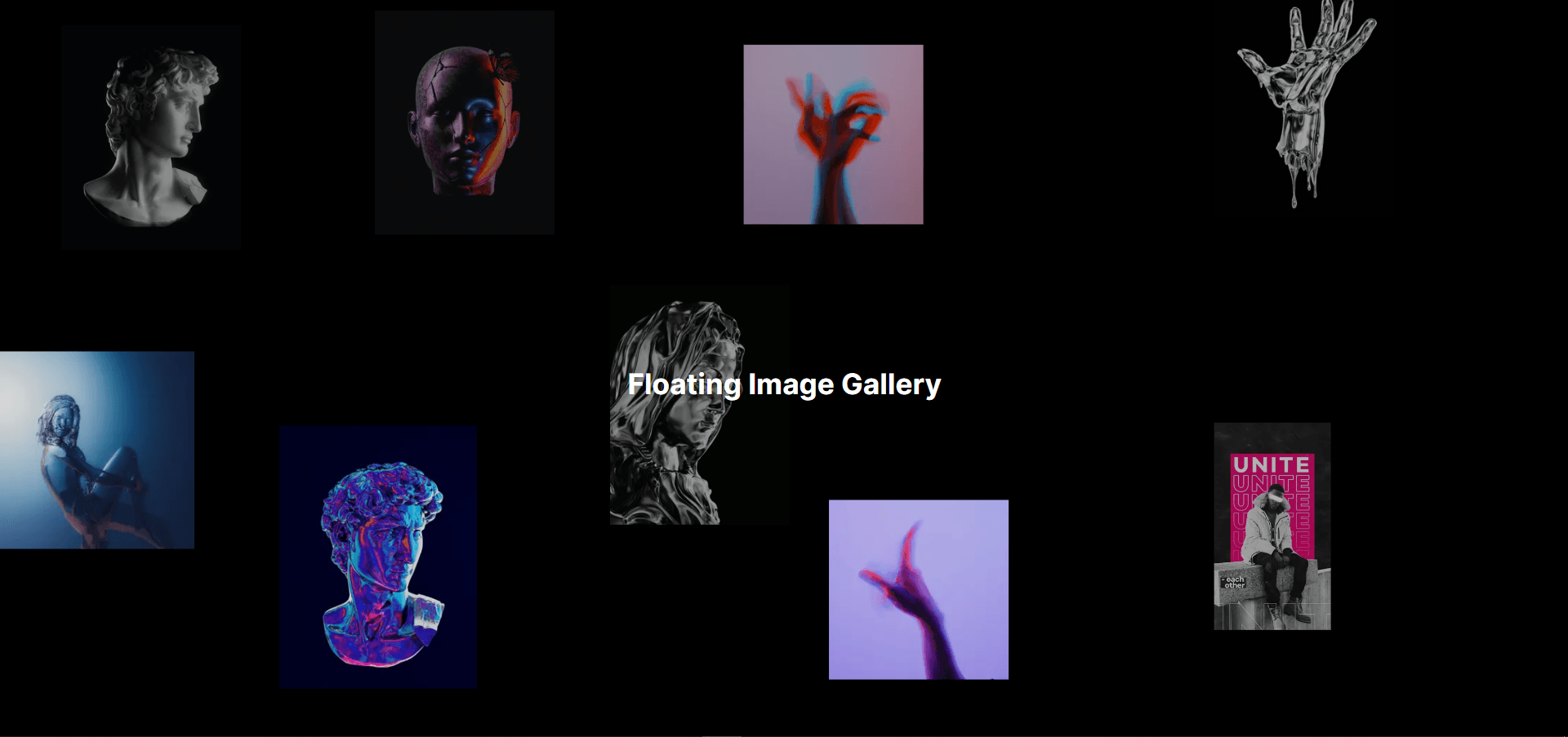 Floating Image Gallery