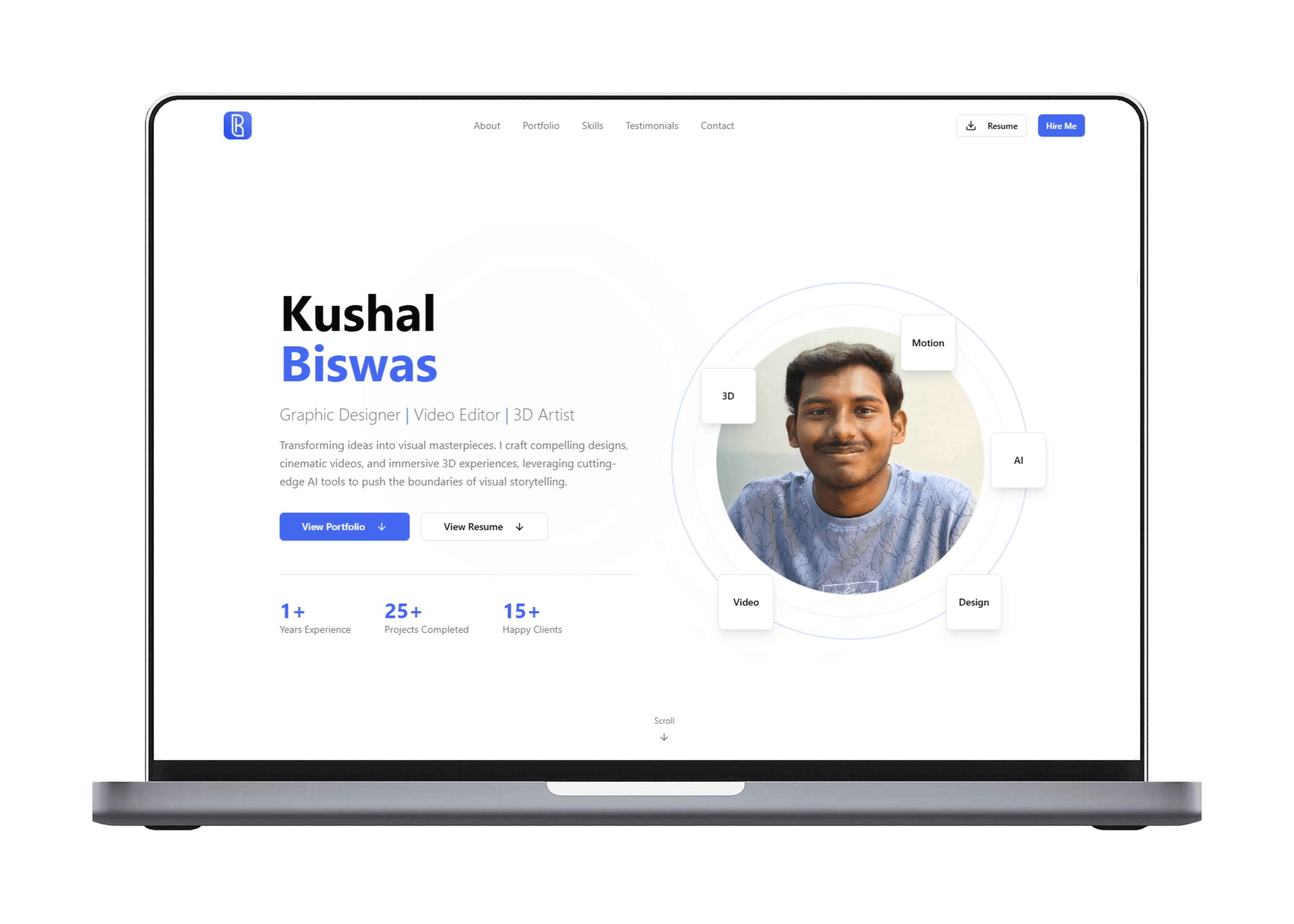 Laptop layout mockup 1
